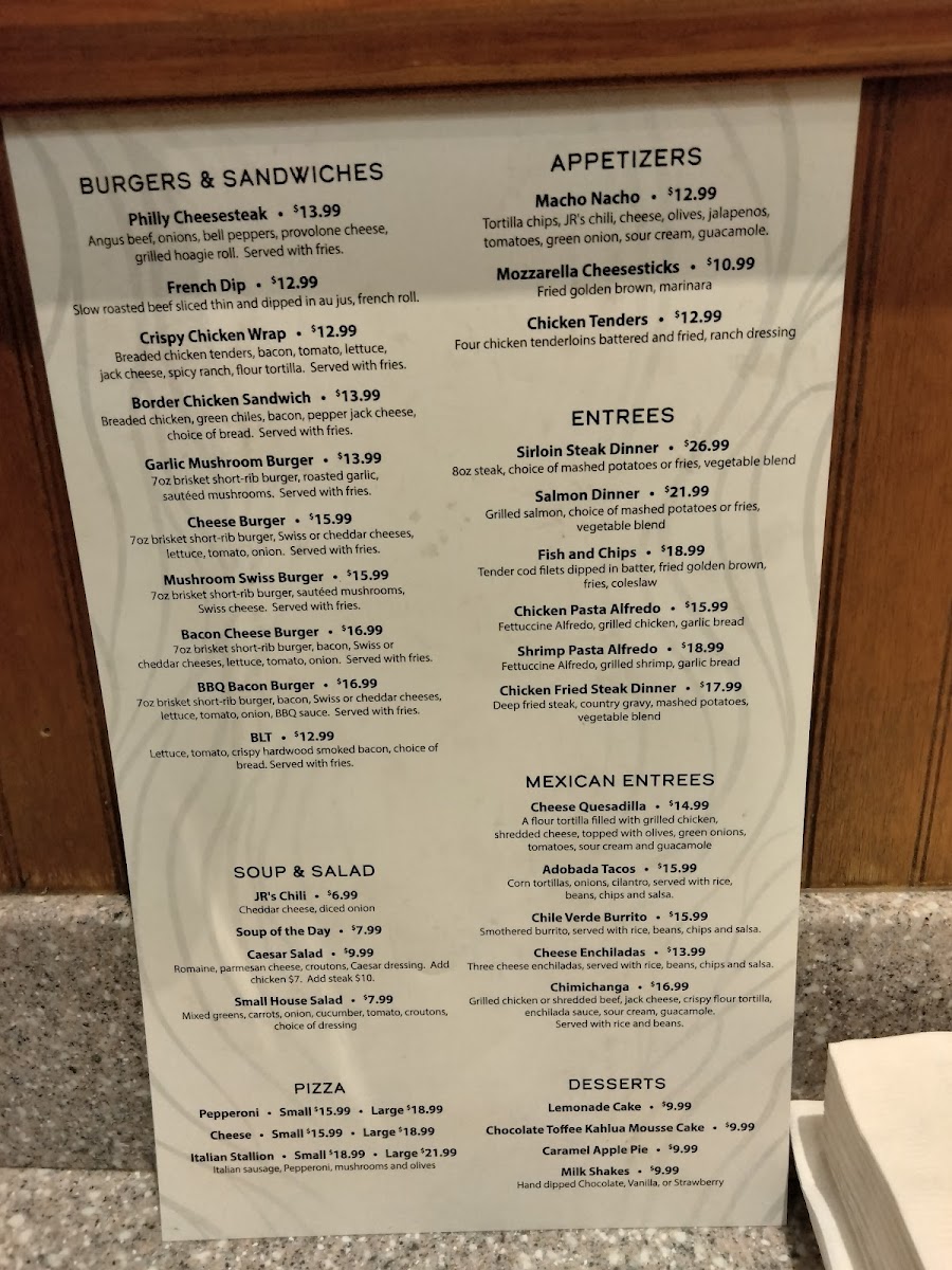 Jr's Bar & Grill Menu - Image 3
